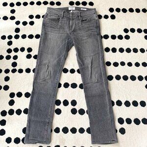 Frame Denim Jeans L'Homme Straight Badlands Charcoal Grey Denim